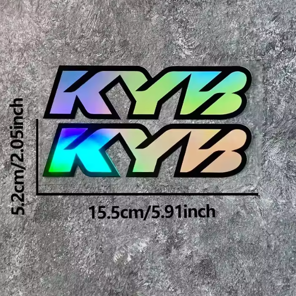 KYB Stickers Holographic and Chrome
